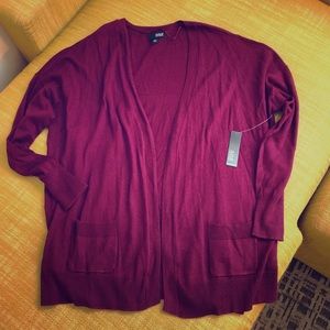 NWT a.n.a. Cardigan in Burgundy